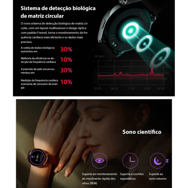Smartwatch Mibro Lite 3 Pro - Blackish Green - Imagem 6