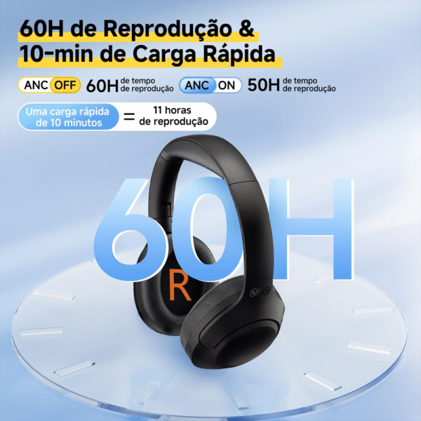 Headphone QCY H3 Lite Anc Bluetooth - Black - Imagem 6