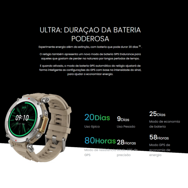 Smartwatch Amazfit T-Rex Ultra - Black - Imagem 10