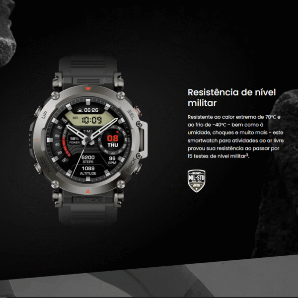 Smartwatch Amazfit T-Rex Ultra - Black - Imagem 7