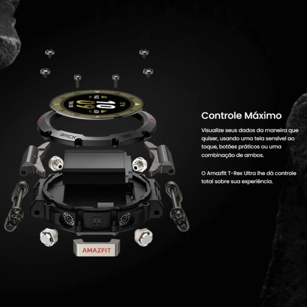 Smartwatch Amazfit T-Rex Ultra - Black - Imagem 6