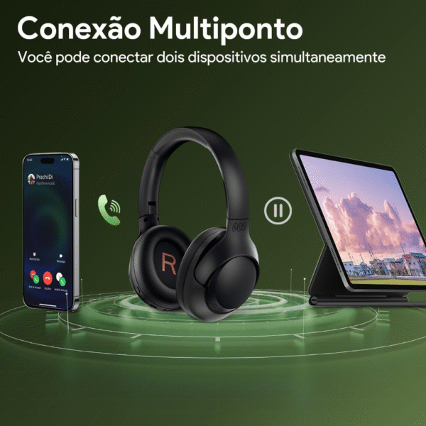 Headphone QCY H3 Anc Bluetooth - Black - Imagem 8