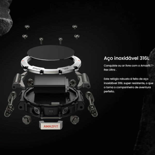 Smartwatch Amazfit T-Rex Ultra - Black - Imagem 4