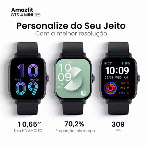 Smartwatch Amazfit GTS 4 Mini New - Ivory White - Imagem 9