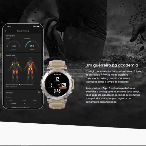Smartwatch Amazfit T-Rex Ultra - Black - Imagem 9