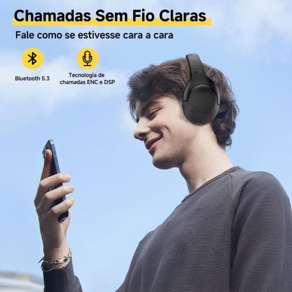 Headphone QCY H3 Lite Anc Bluetooth - Black - Imagem 3
