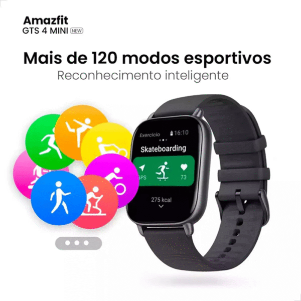 Smartwatch Amazfit GTS 4 Mini New - Ivory White - Imagem 6