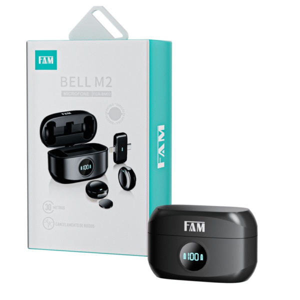 Microfone Magnético Duplo Sem Fio Bell M2 FAM - Imagem 4