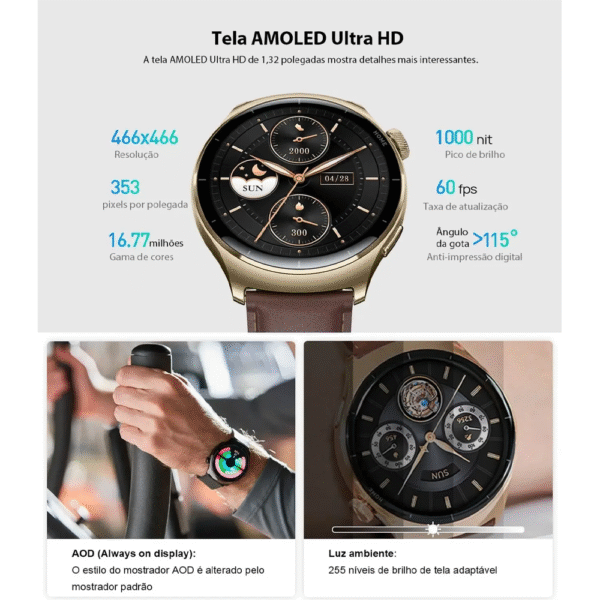 Smartwatch Mibro Lite 3 Pro - Blackish Green - Imagem 2