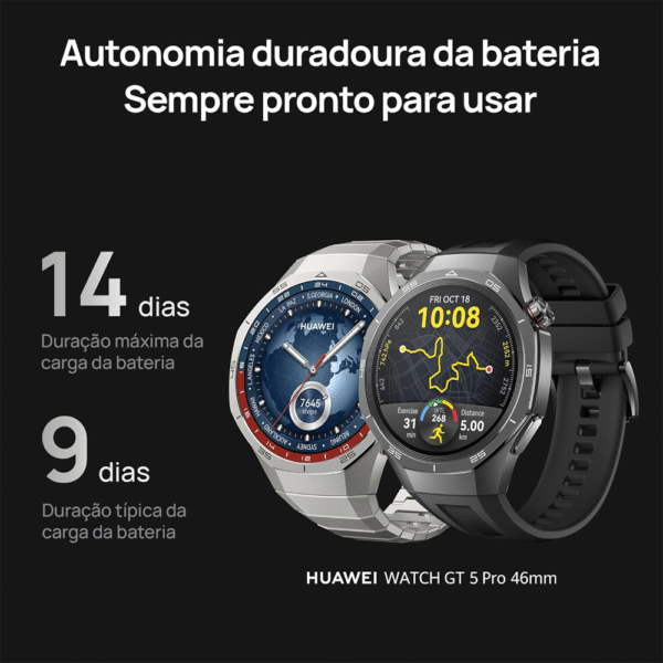 Smartwatch Huawei Watch GT 5 PRO - Black - Imagem 8