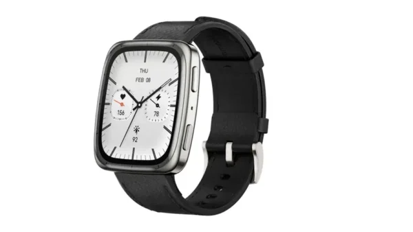 Smartwatch Amazfit Active 2 Square - Black Leather