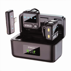 Microfone Duplo Sem Fio Type-C A'Gold - MCF-27